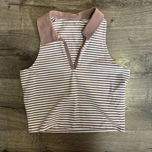 Abercrombie & Fitch Striped Polo Tank
